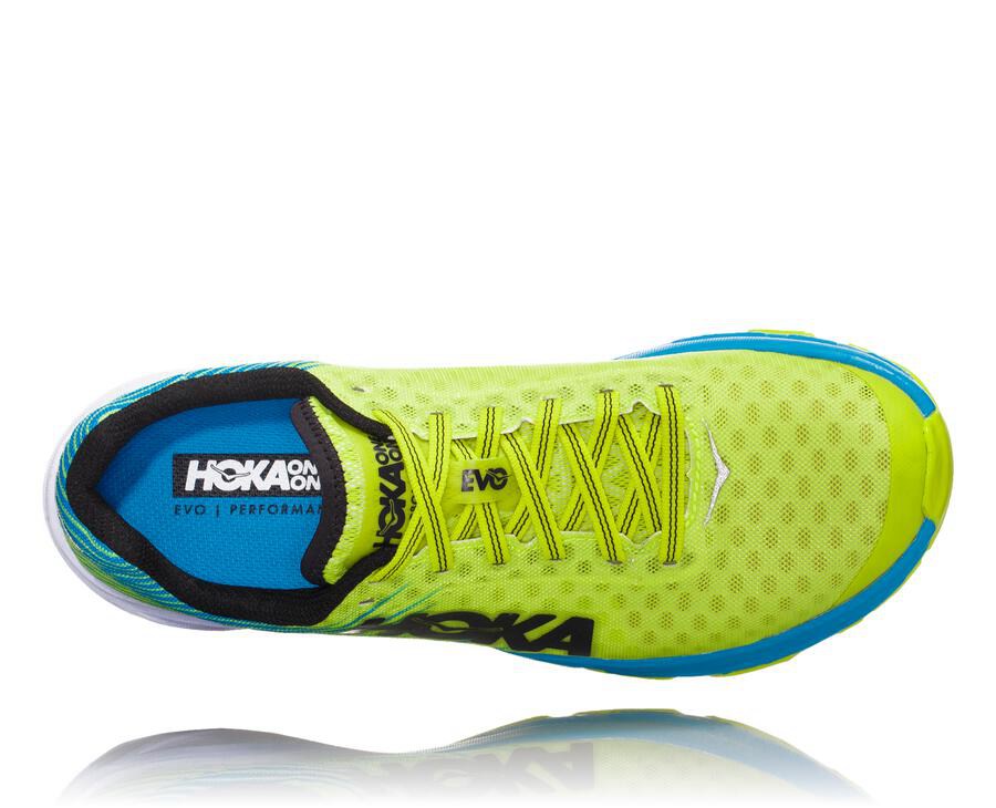 Hoka One One Tenisky Damske Zelene/Modre - EVO Carbon Rocket - 51364-WHRS